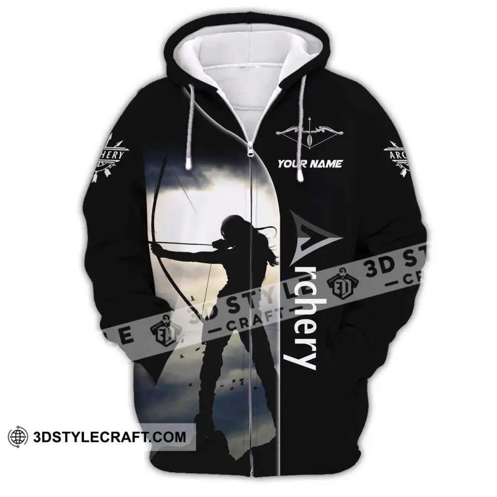 Unisex Shirt - Custom Archery Sport Lover Shirt Zipper Hoodie / S T-shirt