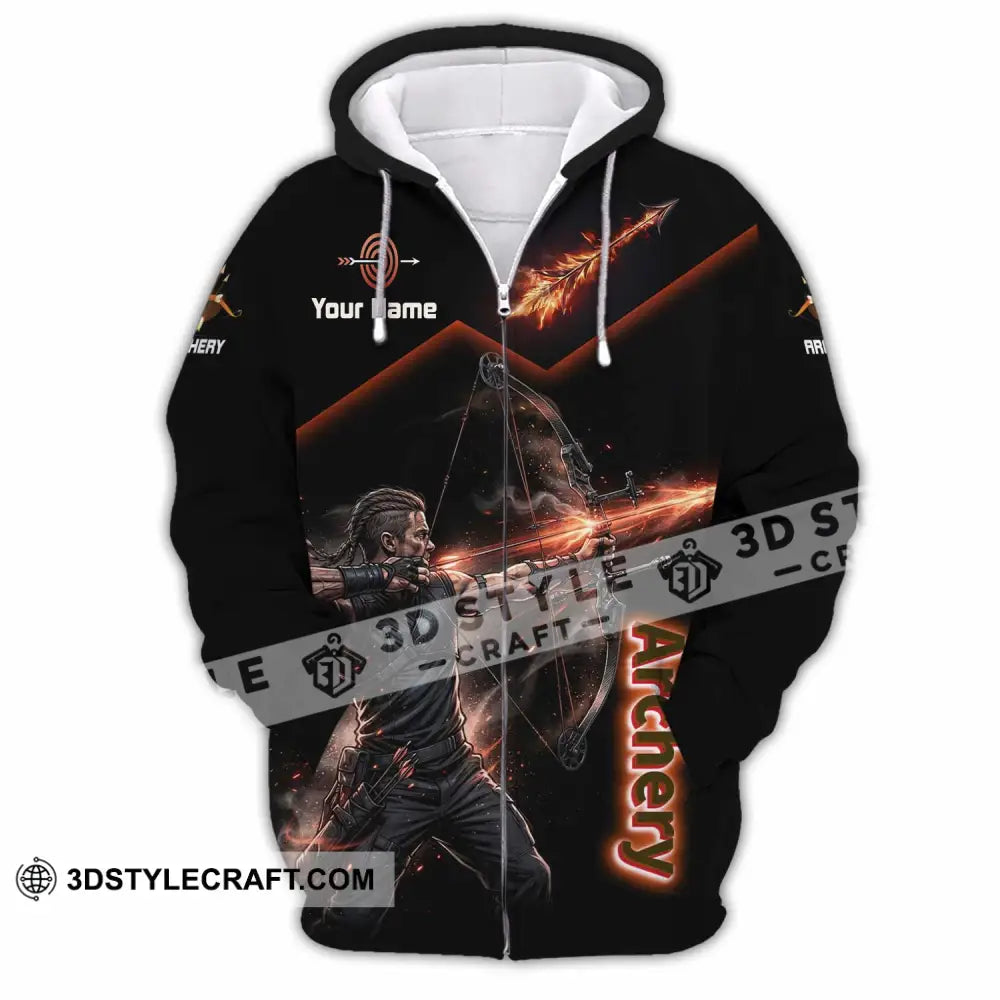 Unisex Shirt - Custom Archery Shirt - Zipper Hoodie / S - T-shirt