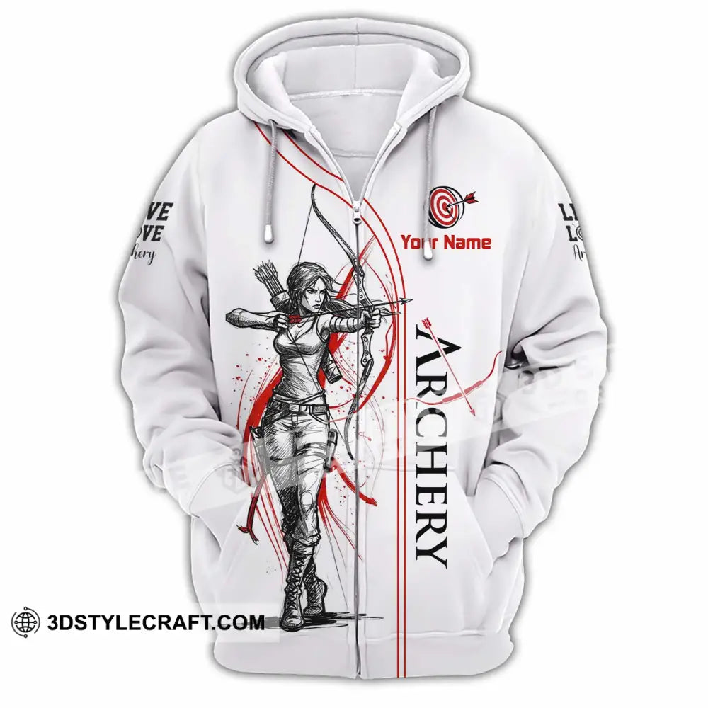 Unisex Shirt - Custom Archery Shirt - Zipper Hoodie / S - T-shirt