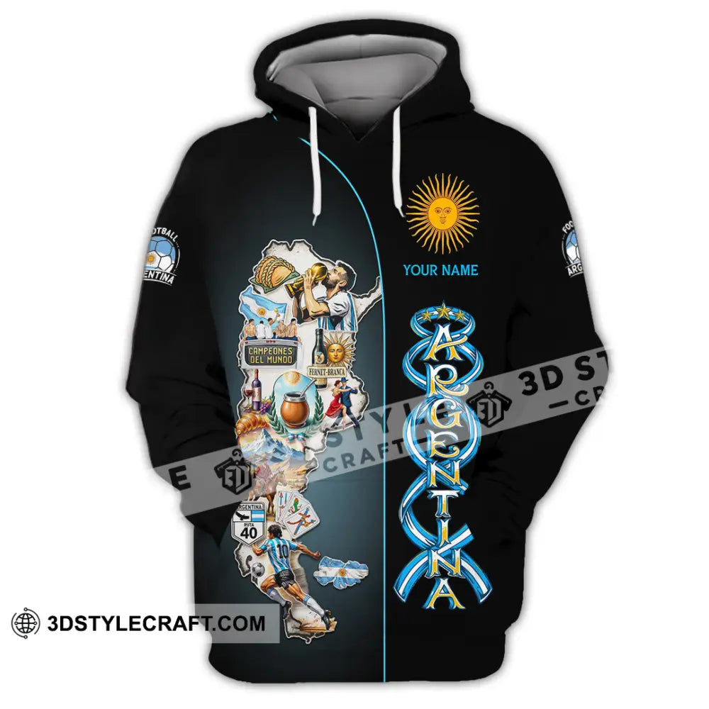 Unisex Shirt - Custom Argentina 3D Shirt Hoodie / S T-shirt