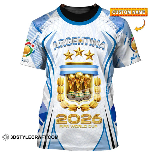 Unisex Shirt - Custom Argentina World Cup 2026 3D Shirt T-shirt