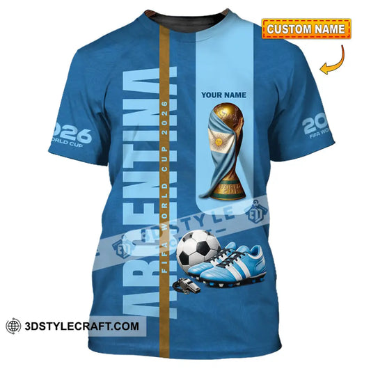 Unisex Shirt - Custom Argentina World Cup 2026 3D Shirt T-shirt