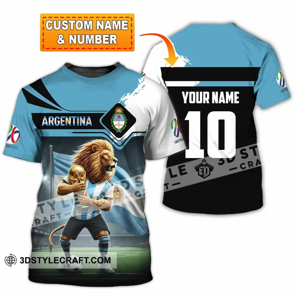 Unisex Shirt - Custom Argentina 3D Shirt T-shirt