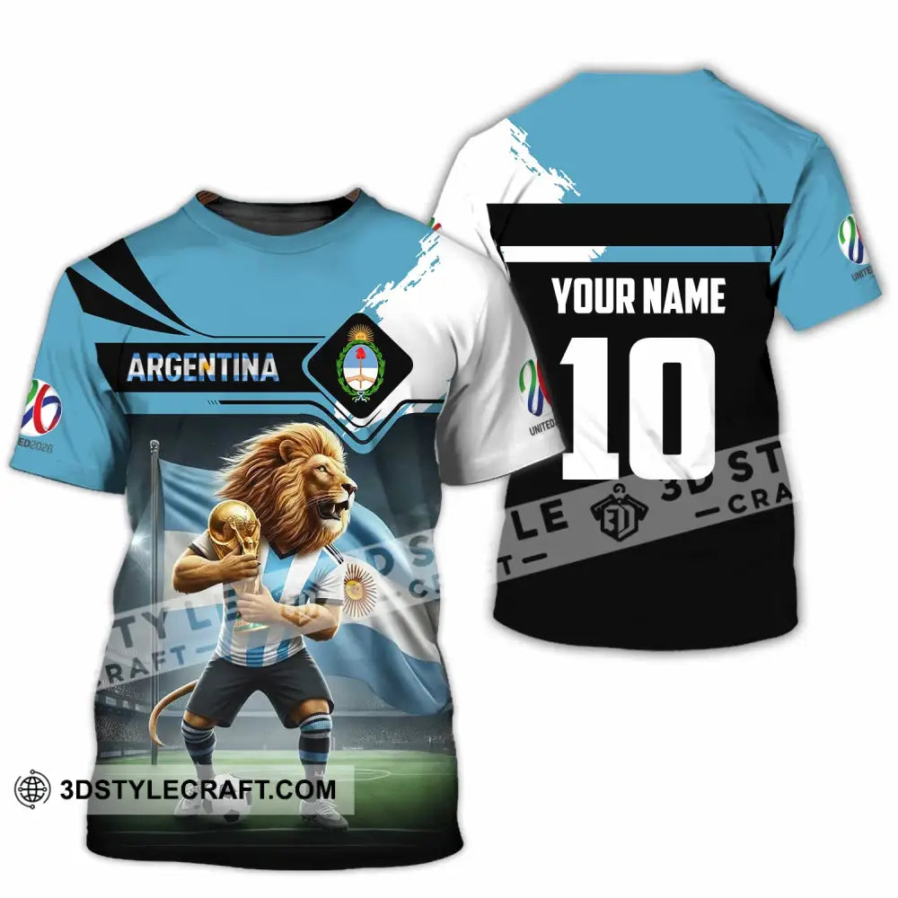 Unisex Shirt - Custom Argentina 3D Shirt T-Shirt / S T-shirt