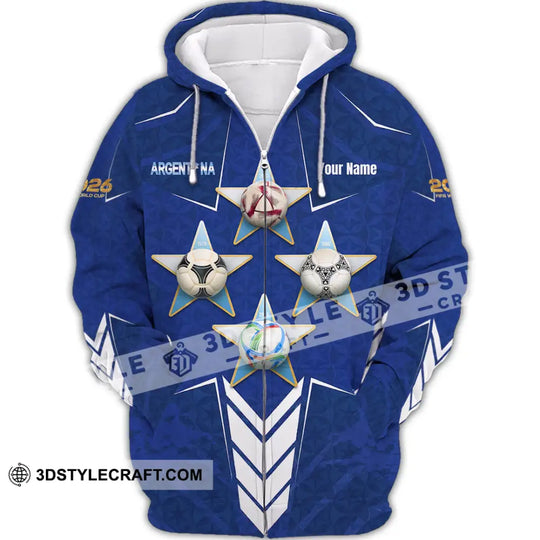 Unisex Shirt - Custom Argentina 3D Shirt style option 3