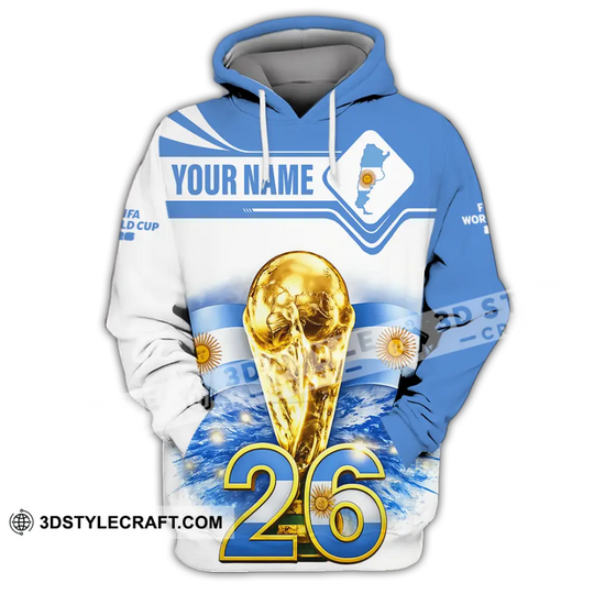 Unisex Shirt - Custom Argentina Fifa World Cup 2026 3D Shirt style option 2