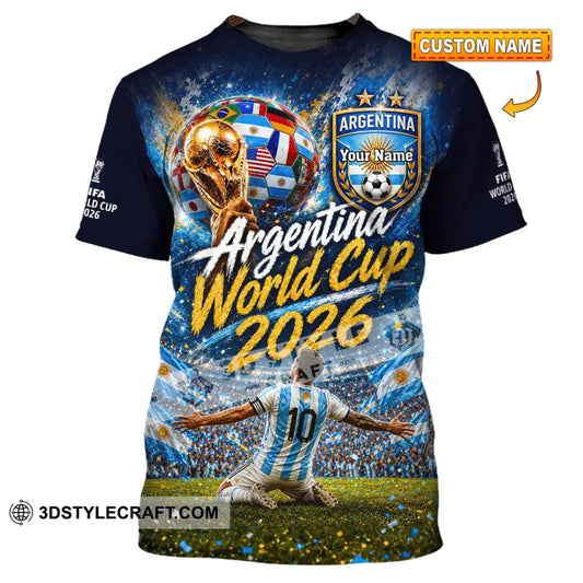 Unisex Shirt - Custom Argentina World Cup 2026 Shirt - T-shirt