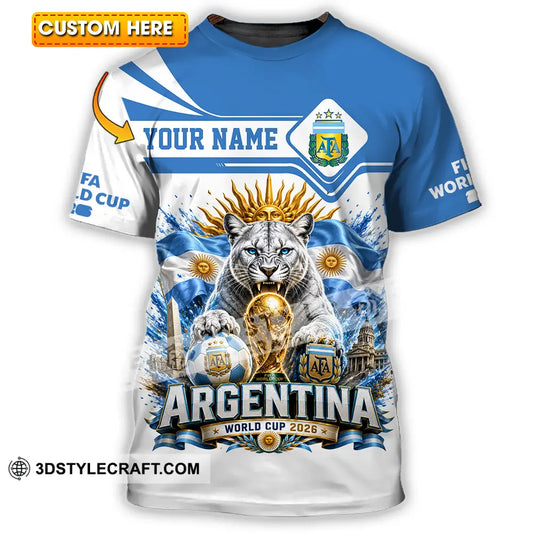 Unisex Shirt - Custom Argentina World Cup 2026 Shirt - T-shirt