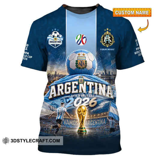 Unisex Shirt - Custom Argentina World Cup 2026 Shirt - T-shirt