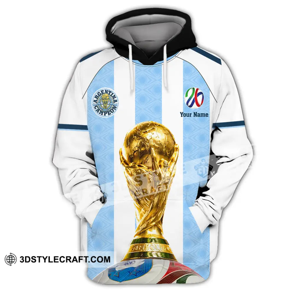 Unisex Shirt - Custom Argentina World Cup 2026 3D Shirt - Hoodie / S - T-shirt