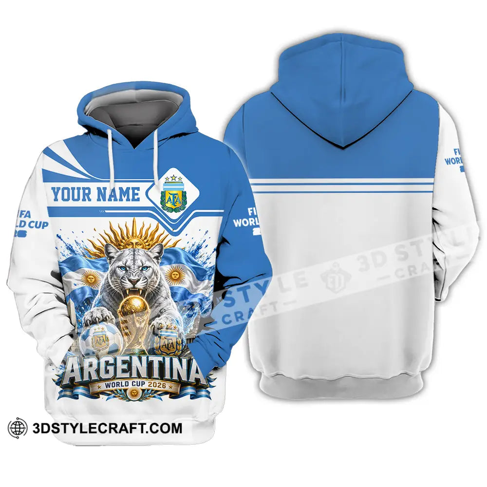 Unisex Shirt - Custom Argentina World Cup 2026 Shirt - Hoodie / S - T-shirt
