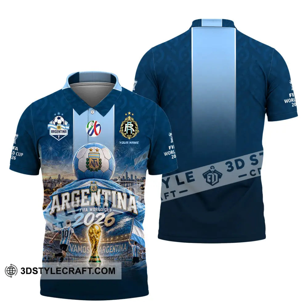 Unisex Shirt - Custom Argentina World Cup 2026 Shirt - Polo Shirt / S - T-shirt