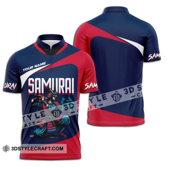 Unisex Shirt - Custom Armor Samurai Man Name Shirt style option 2