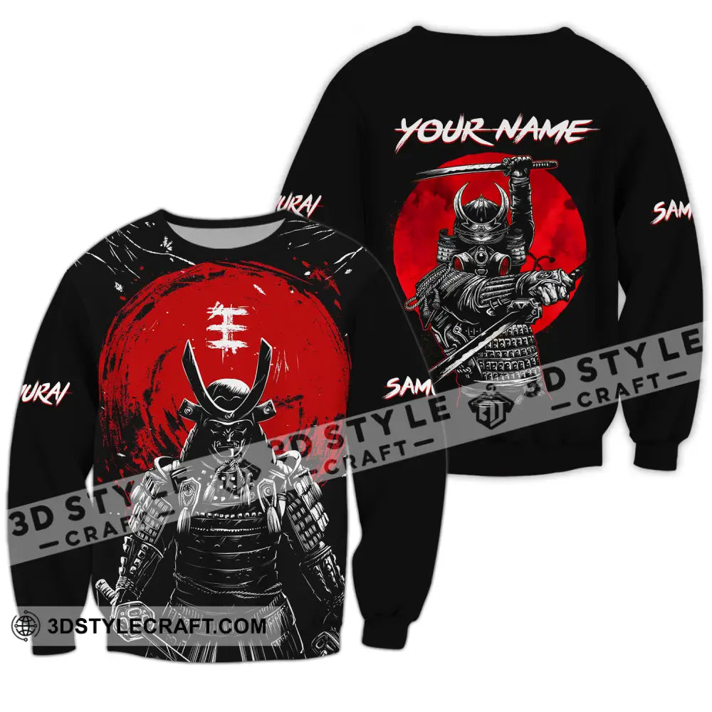 Unisex Shirt - Custom Armor Samurai Name Long Sleeve / S T-Shirt