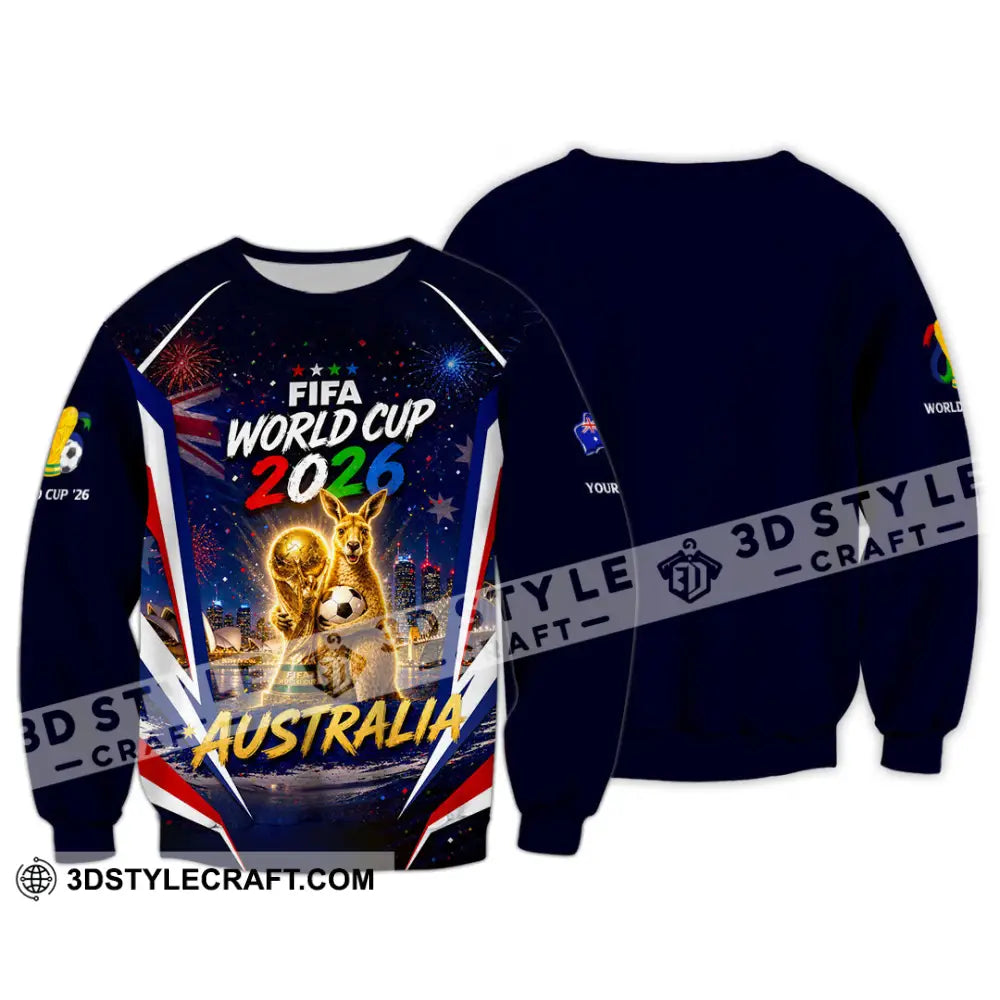 Unisex Shirt - Custom Australia World Cup 2026 Shirt - Long Sleeve / S - T-shirt