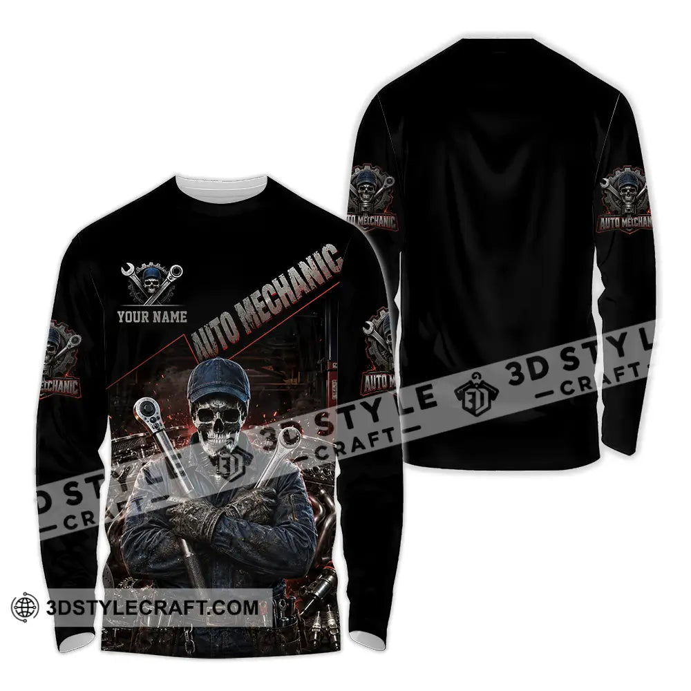 Unisex Shirt - Custom Auto Mechanic Shirt - Long Sleeve Shirt / S - T-shirt