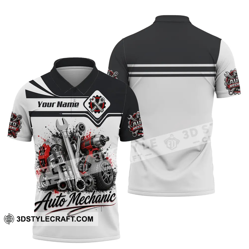 Unisex Shirt - Custom Auto Mechanic Shirt - Polo Shirt / S - T-shirt