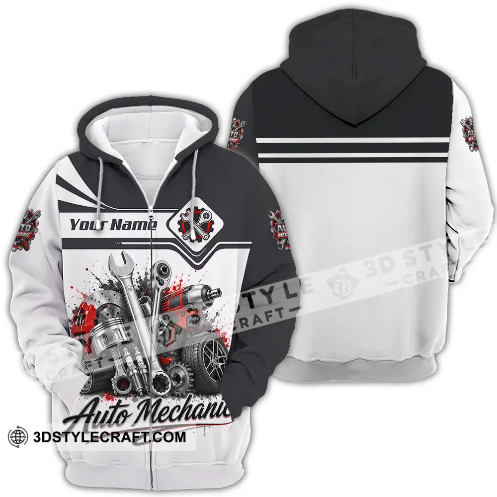 Unisex Shirt - Custom Auto Mechanic Shirt - Zipper Hoodie / S - T-shirt