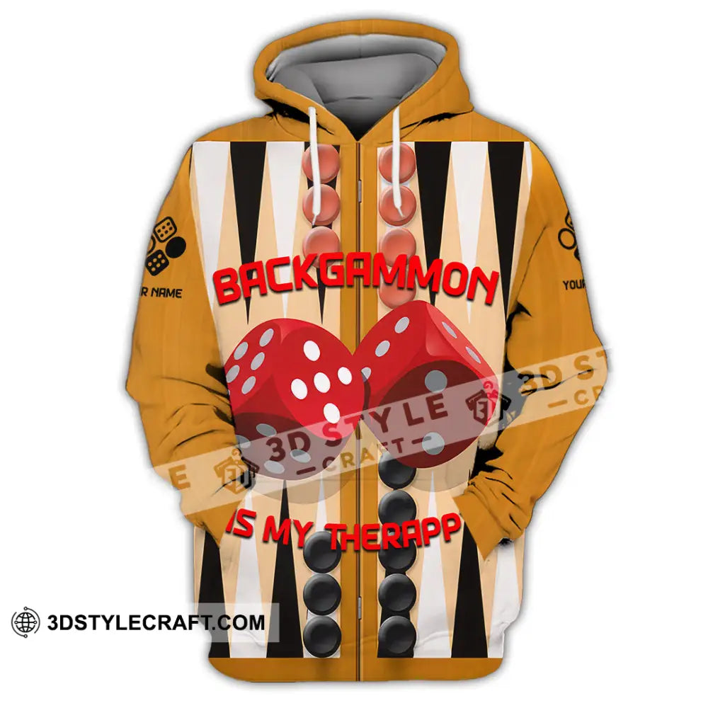 Unisex Shirt - Custom Backgammon 3D Shirt Hoodie / S T-shirt