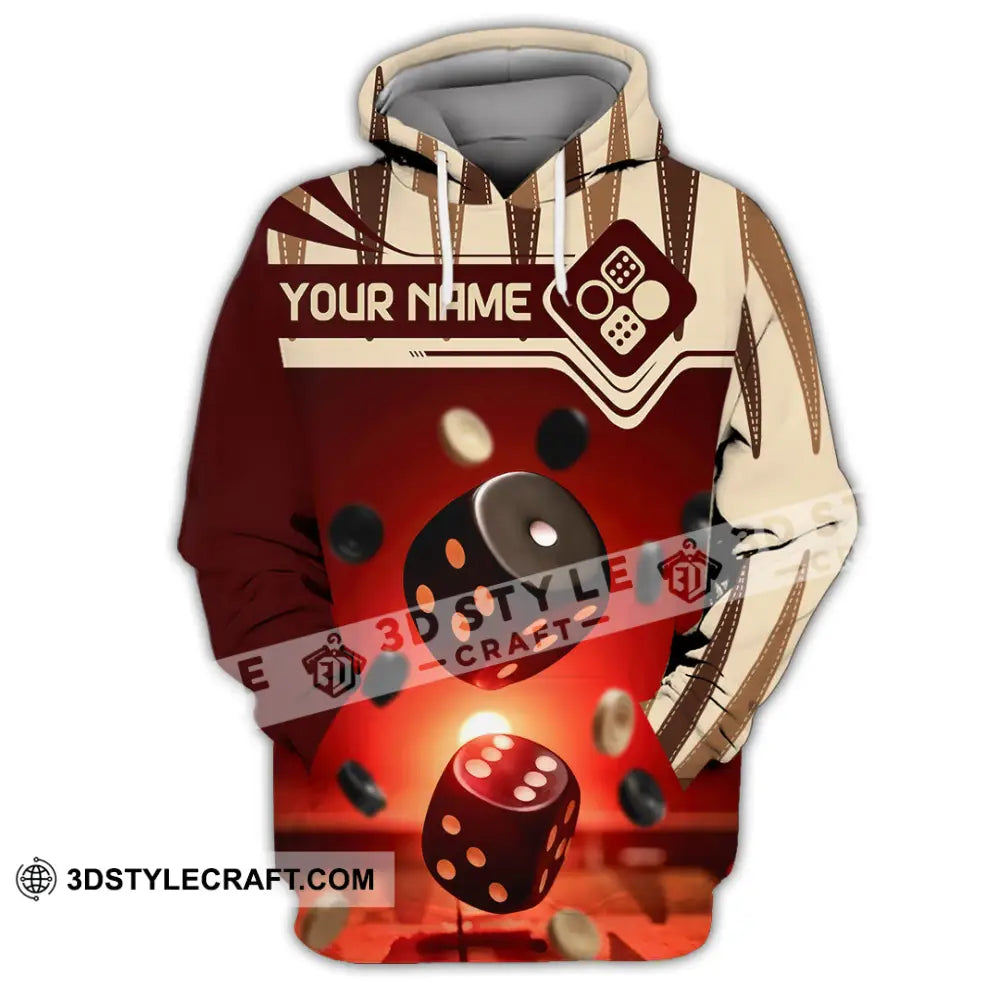 Unisex Shirt - Custom Backgammon 3D Shirt Hoodie / S T-shirt