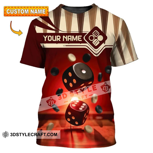 Unisex Shirt - Custom Backgammon 3D Shirt T-shirt