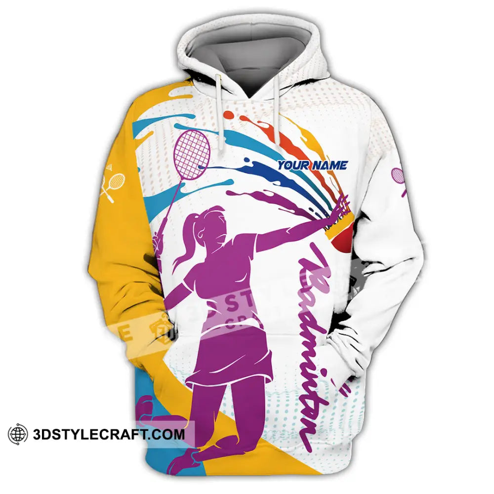 Unisex Shirt - Custom Badminton 3D Shirt Hoodie / S T-shirt