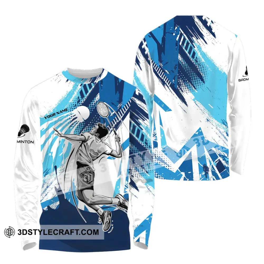 Unisex Shirt - Custom Badminton 3D Shirt Long Sleeve Shirt / S T-shirt
