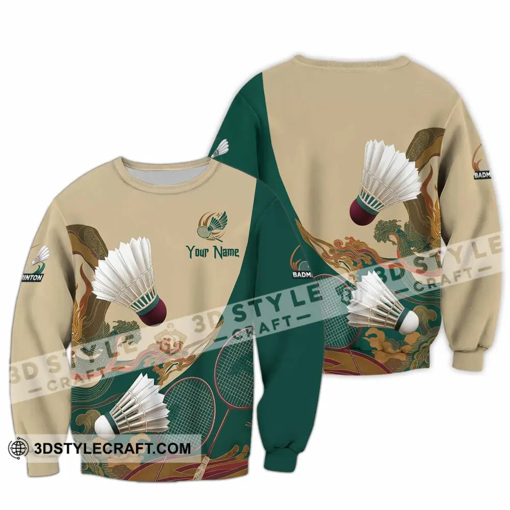 Unisex Shirt - Custom Badminton 3D Shirt Long Sleeve / S T-shirt