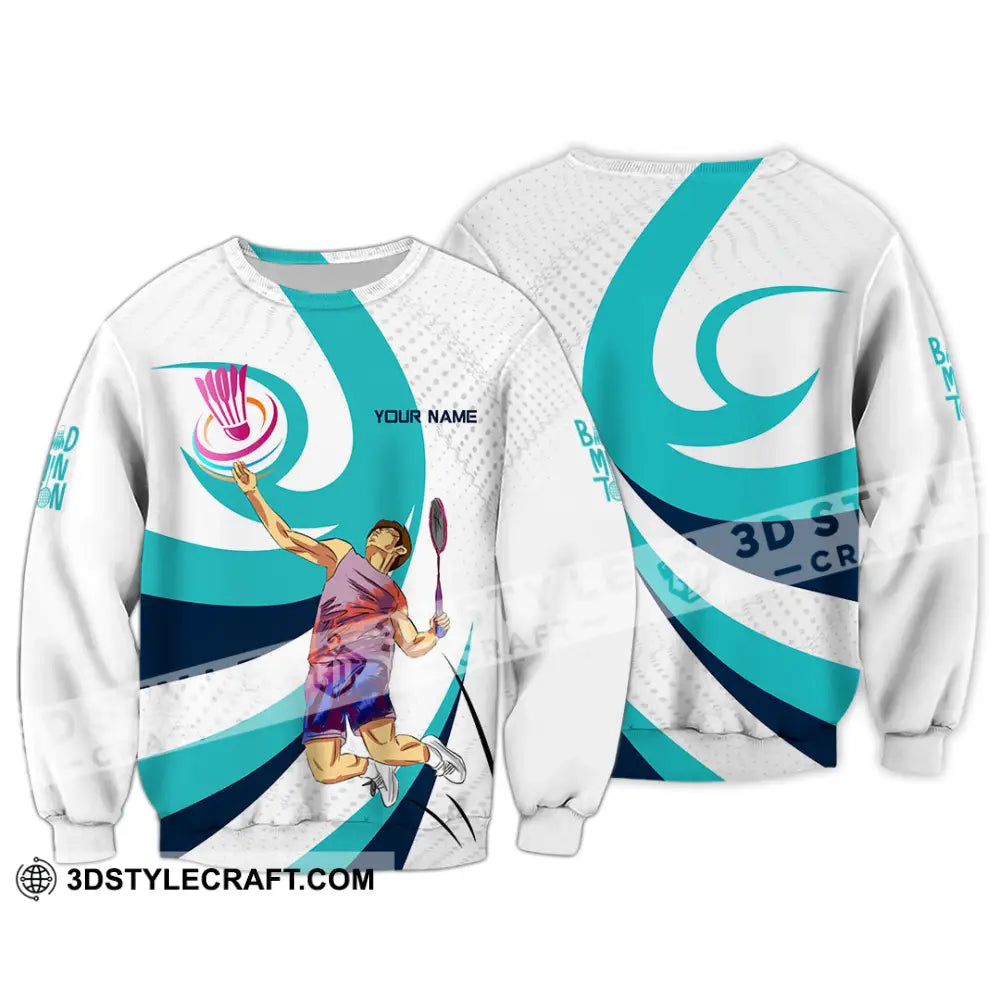 Unisex Shirt - Custom Badminton 3D Shirt Long Sleeve / S T-shirt