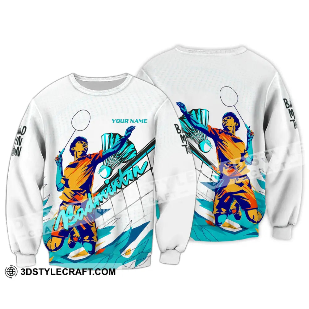 Unisex Shirt - Custom Badminton 3D Shirt Long Sleeve / S T-shirt