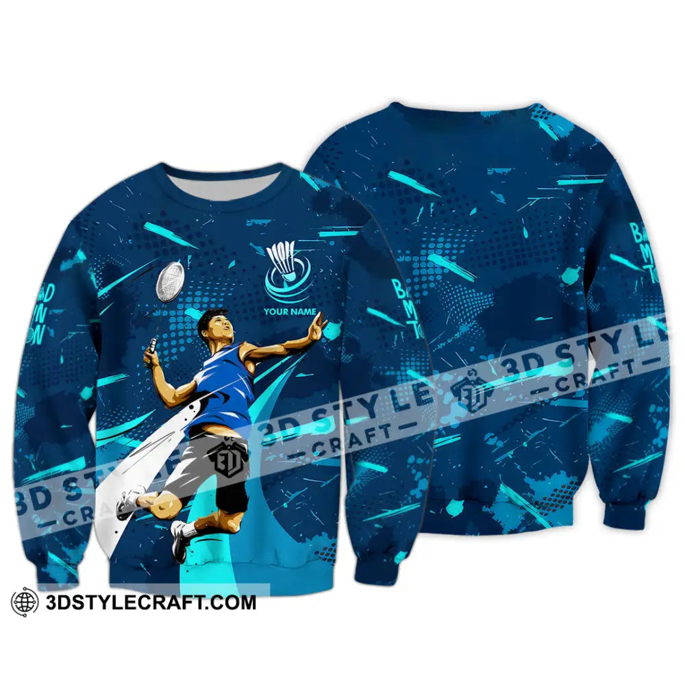 Unisex Shirt - Custom Badminton 3D Shirt Long Sleeve / S T-shirt