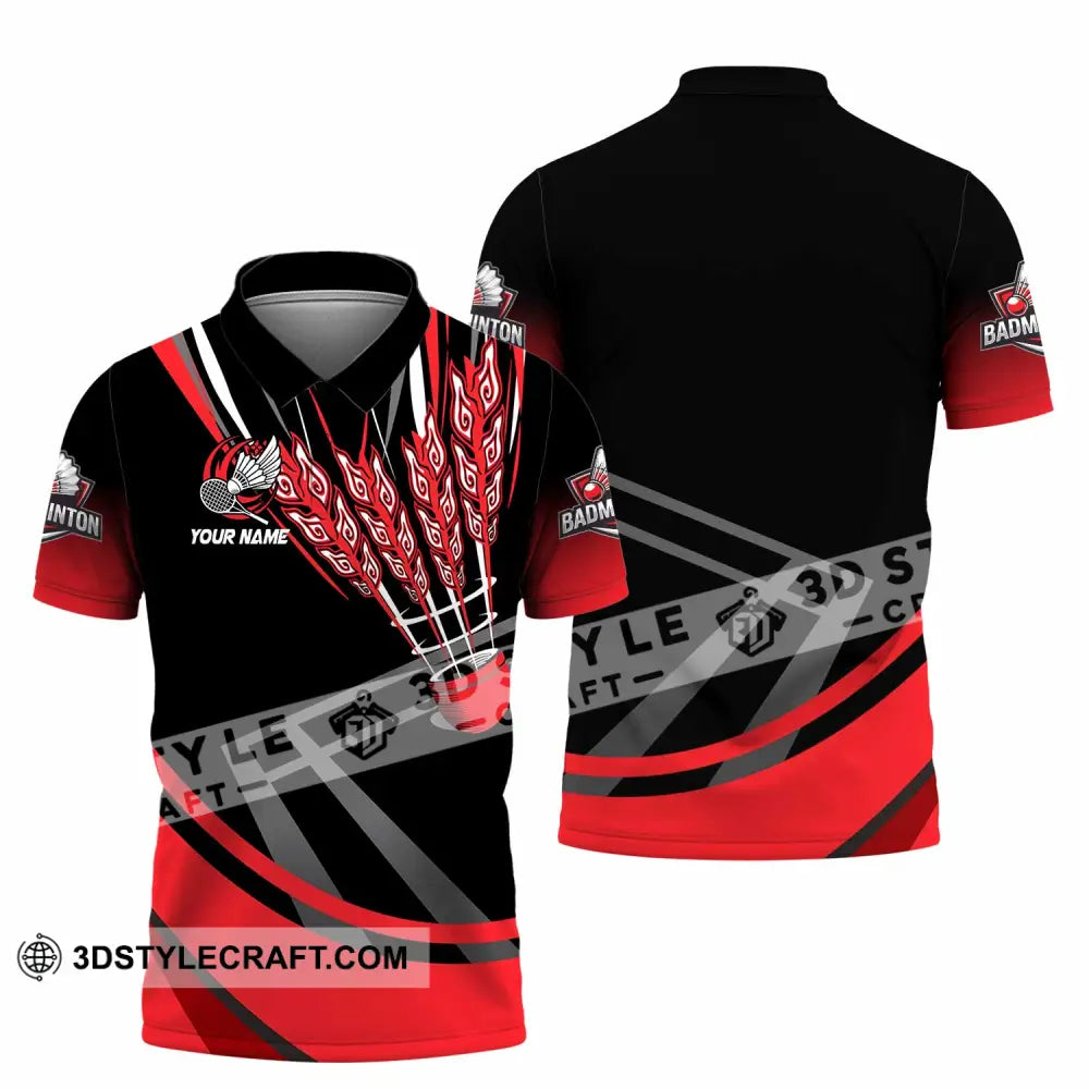 Unisex Shirt - Custom Badminton 3D Shirt Polo Shirt / S T-shirt