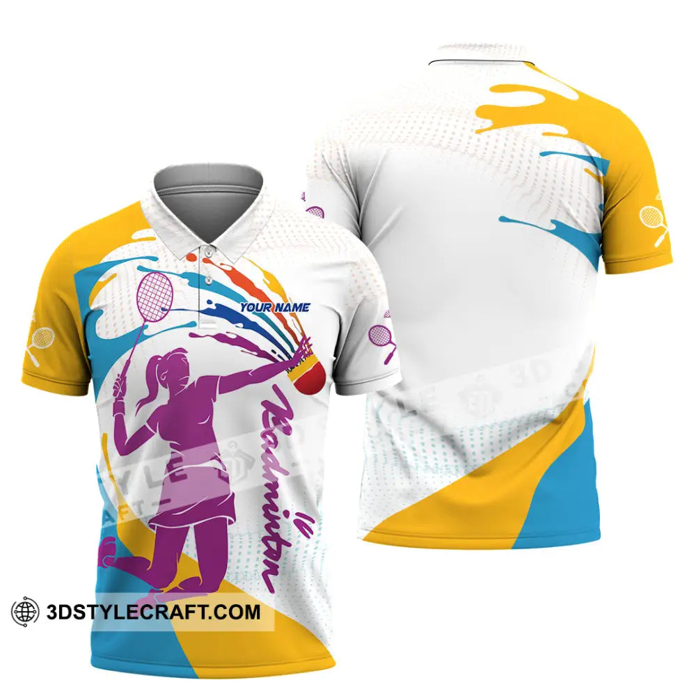 Unisex Shirt - Custom Badminton 3D Shirt Polo Shirt / S T-shirt