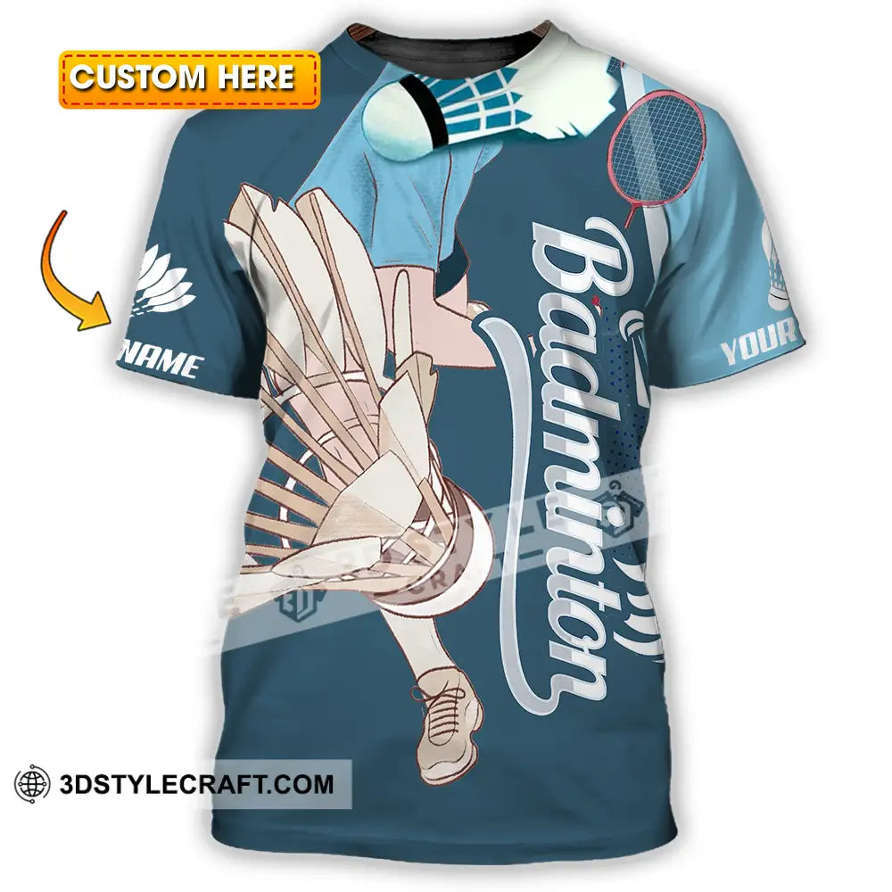 Unisex Shirt - Custom Badminton 3D Shirt T-shirt