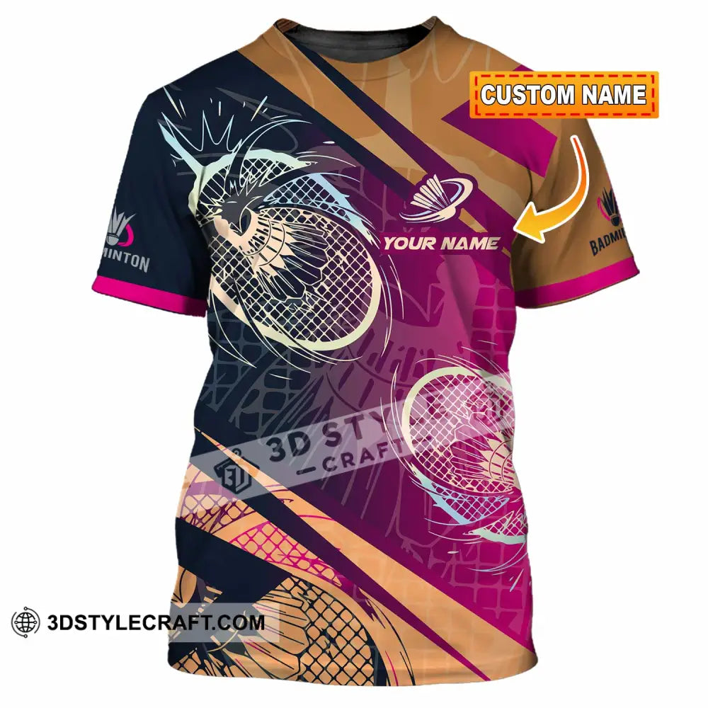 Unisex Shirt - Custom Badminton 3D Shirt T-shirt