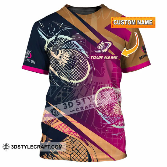 Unisex Shirt - Custom Badminton 3D Shirt T-shirt