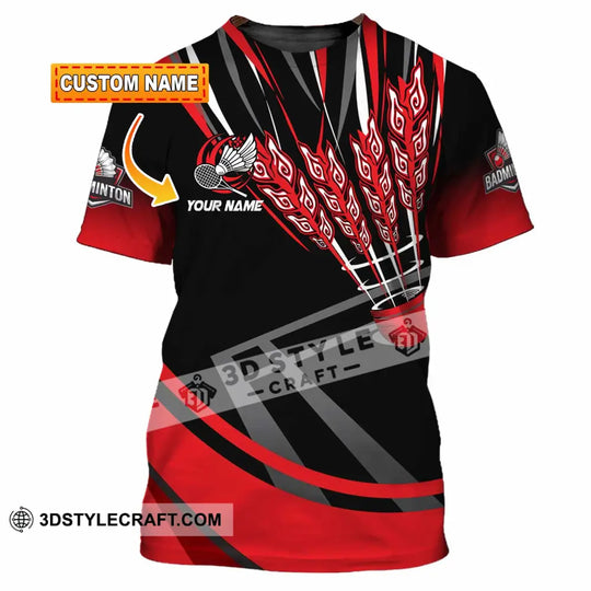 Unisex Shirt - Custom Badminton  3D Shirt style option 1