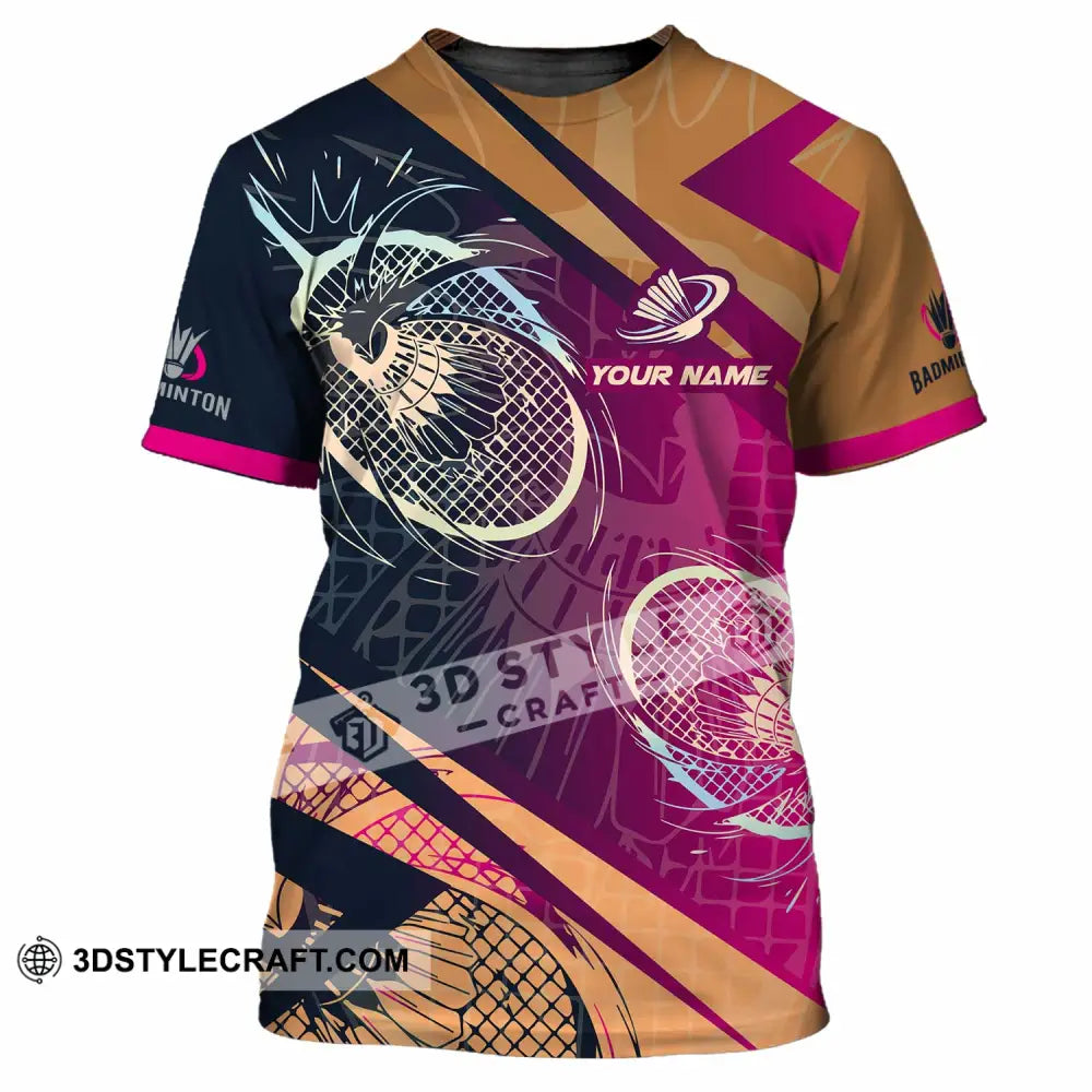 Unisex Shirt - Custom Badminton 3D Shirt T-Shirt / S T-shirt