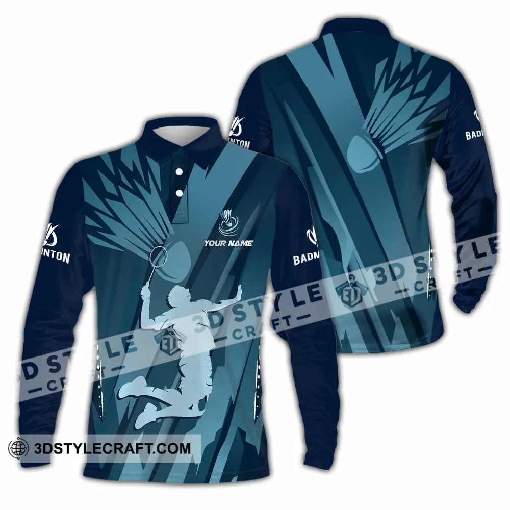 Unisex Shirt - Custom Badminton Shirt - Long Sleeve Polo / S - T-shirt
