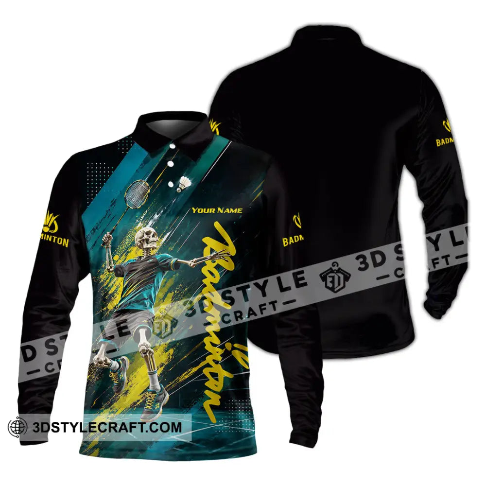 Unisex Shirt - Custom Badminton Shirt - Long Sleeve Polo / S - T-shirt