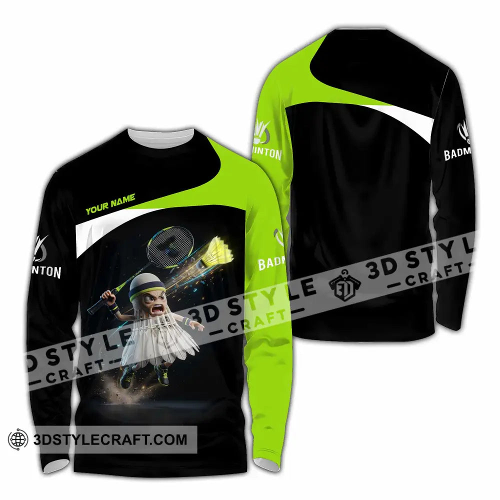 Unisex Shirt - Custom Badminton Shirt - Long Sleeve Shirt / S - T-shirt