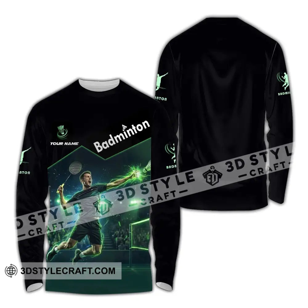 Unisex Shirt - Custom Badminton Shirt - Long Sleeve Shirt / S - T-shirt