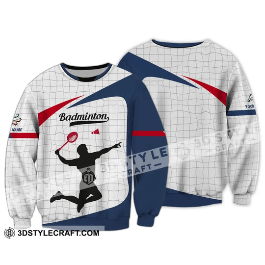 Unisex Shirt - Custom Badminton Name T-Shirt - Badminton Clothing, Gift For Badminton Players style option 2