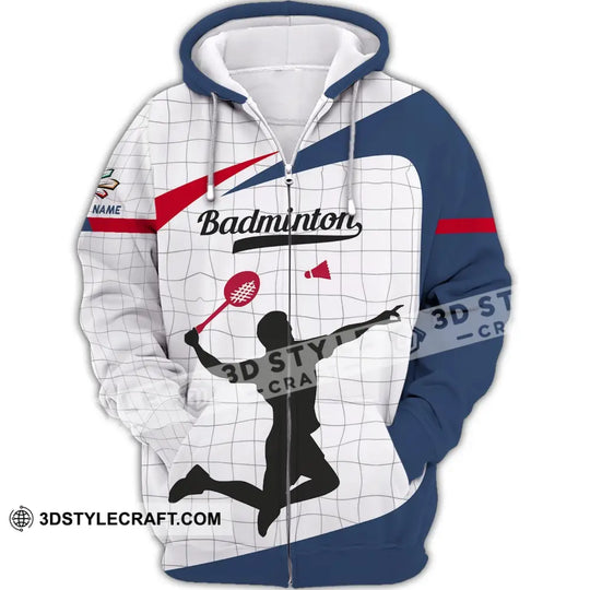 Unisex Shirt - Custom Badminton Name T-Shirt - Badminton Clothing, Gift For Badminton Players style option 4