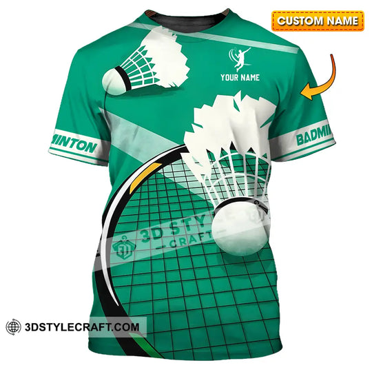 Unisex Shirt - Custom Badminton Sport Shirt style option 1