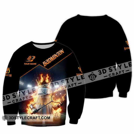 Unisex Shirt - Custom Badminton Sports Shirt style option 3