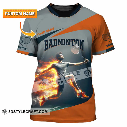 Unisex Shirt - Custom Badminton Shirt style option 1