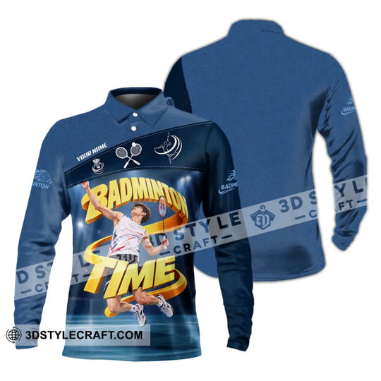 Unisex Shirt - Custom Badminton Time Shirt style option 4