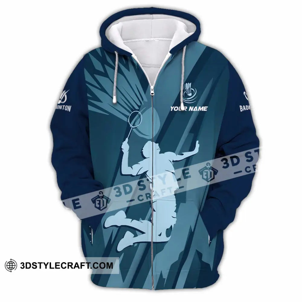 Unisex Shirt - Custom Badminton Shirt - Zipper Hoodie / S - T-shirt