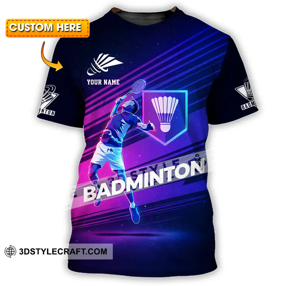 Unisex Shirt - Custom Badminton3D Shirt T-shirt